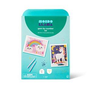 2pk 6''X6'' Gem Art Poster Unicorn/Rainbow - Mondo Llama